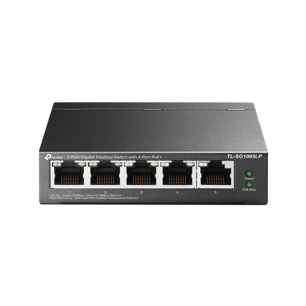 TP-LINK 4port PoE 40w Gigabit Switch TL-SG1005LP