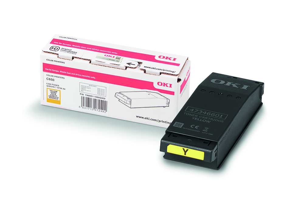 OKI C650 / C651 Sarı Orijinal Toner Kartuşu (6.000 Sayfa) - 9006129