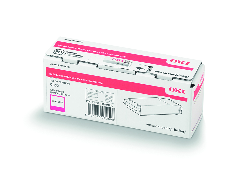 OKI C650 / C651 Macenta Orijinal Toner Kartuşu (6.000 Sayfa) - 9006128