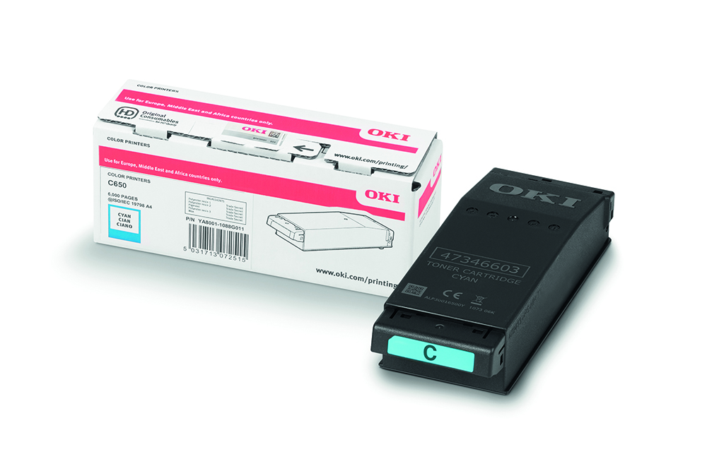OKI C650 / C651 Cyan Orijinal Toner Kartuşu (6.000 Sayfa) - 9006127