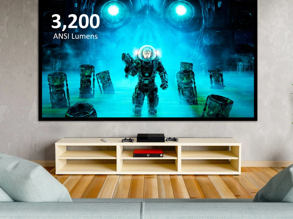 VIEWSONIC 3200ansilümen PX701-4K 5ms 240Hz 4K UHD DLP Projeksiyon Cihazı