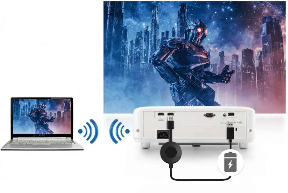 VIEWSONIC 3200ansilümen PX701-4K 5ms 240Hz 4K UHD DLP Projeksiyon Cihazı