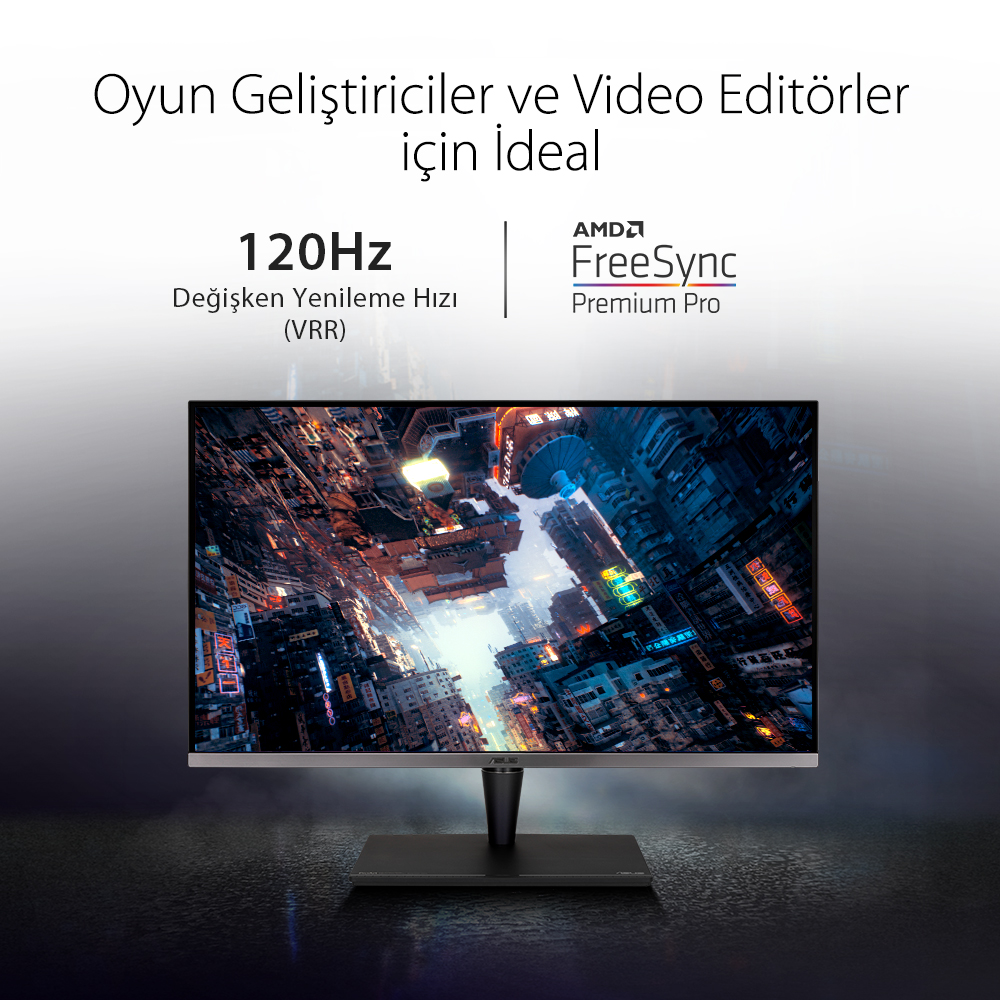ASUS 31.5" IPS PROART PA32UCG-K 5MS 120HZ HDMI-DP TYPEC THUNDERBOLT 3 Grafik Tasarım Monitörü 3840x2160  / 90LM03H0-B05370