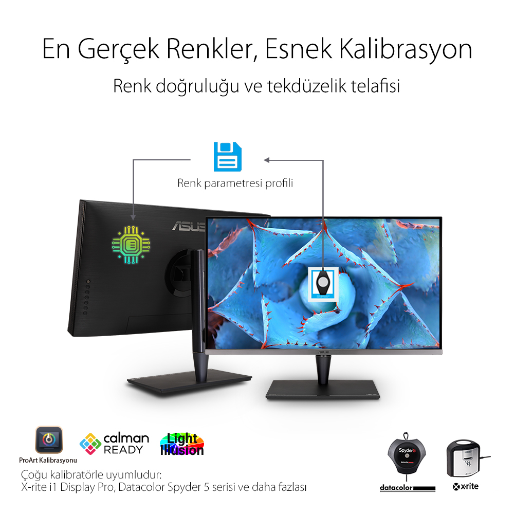 ASUS 31.5" IPS PROART PA32UCG-K 5MS 120HZ HDMI-DP TYPEC THUNDERBOLT 3 Grafik Tasarım Monitörü 3840x2160  / 90LM03H0-B05370