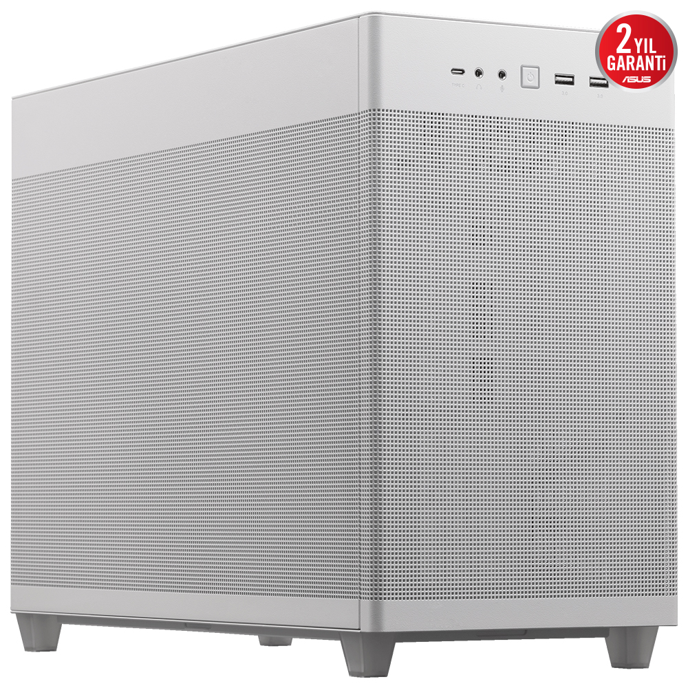 ASUS PRIME AP201 MESH WHITE Gaming Micro-Tower PC Kasası Beyaz / 90DC00G3-B39000