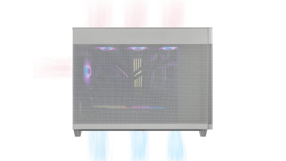 ASUS PRIME AP201 MESH WHITE Gaming Micro-Tower PC Kasası Beyaz / 90DC00G3-B39000