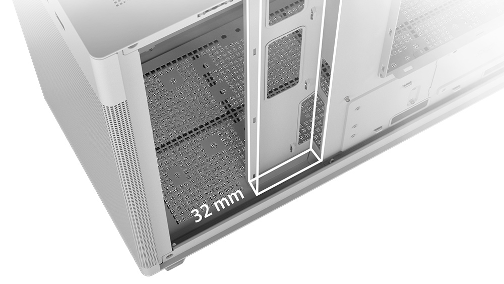ASUS PRIME AP201 MESH WHITE Gaming Micro-Tower PC Kasası Beyaz / 90DC00G3-B39000