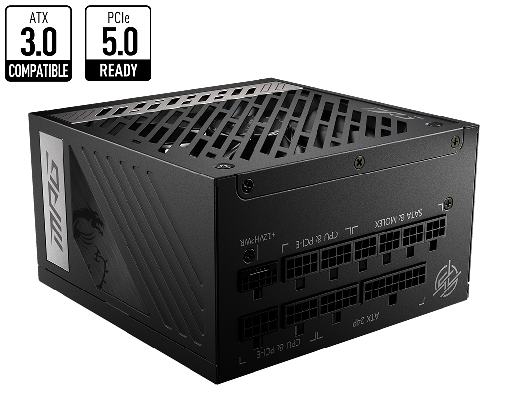 MSI 1000w 80+ Gold MAG A1000G PCIE5 Tam Modüler Power Supply
