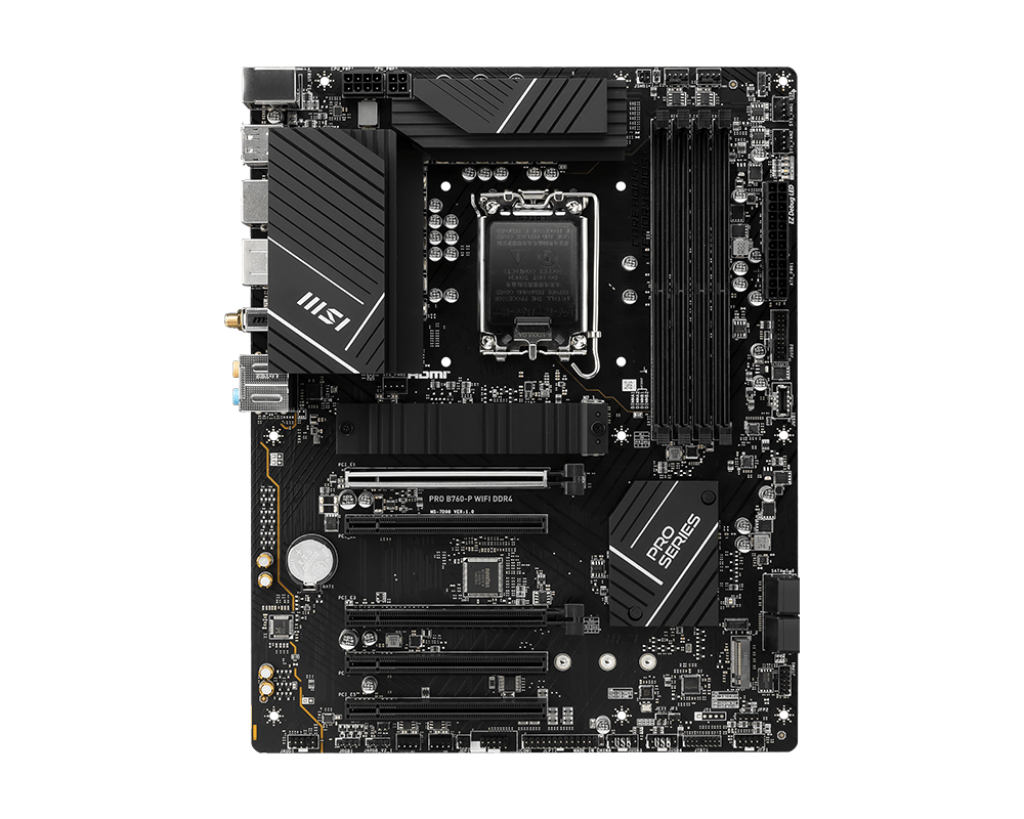 MSI PRO B760-P WIFI6E DDR4 HDMI-DP TYPEC PCIE 4.0 1700p ATX