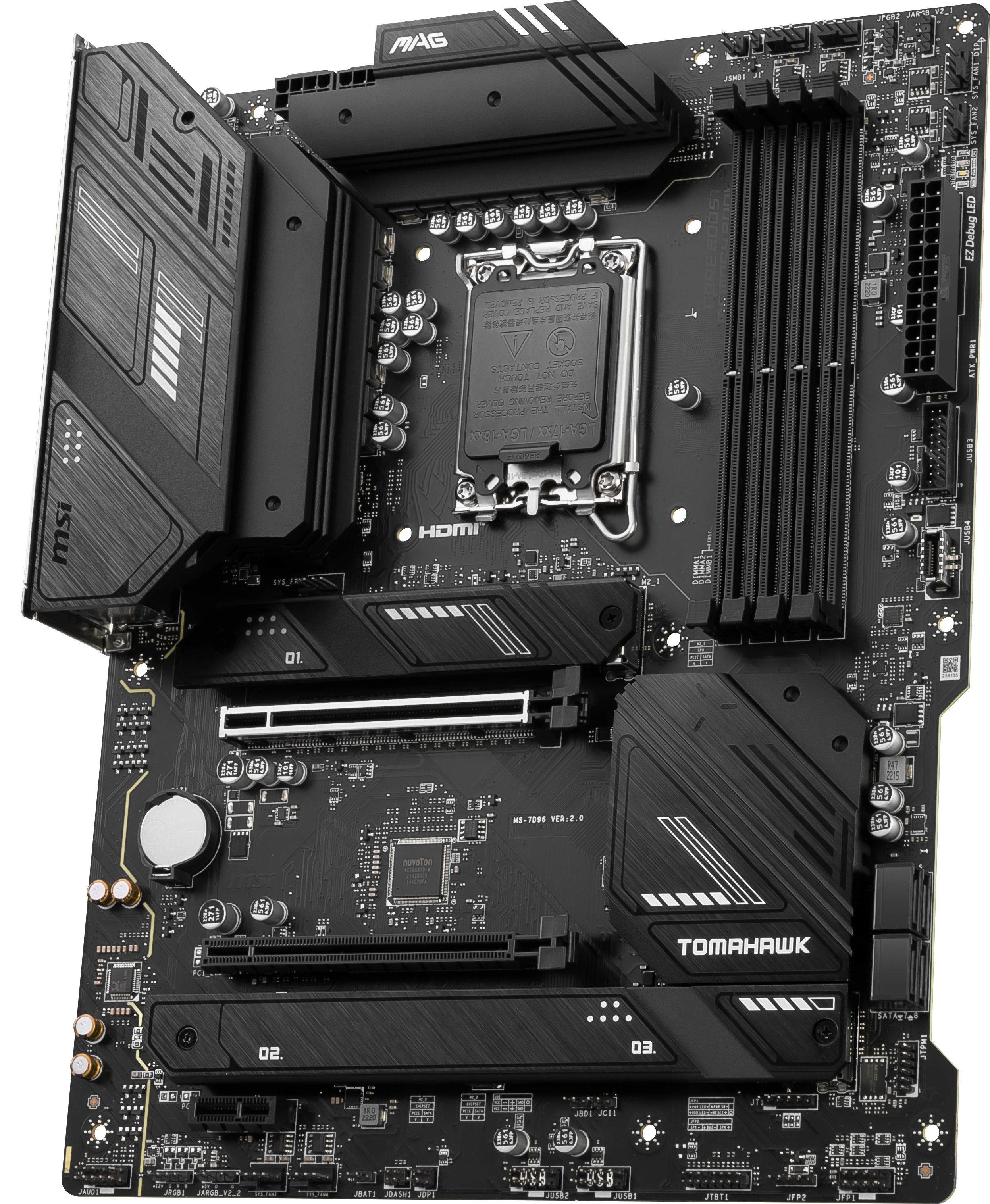 MSI MAG B760 TOMAHAWK WIFI6E DDR5 HDMI-DP TYPEC PCIE 4.0 1700p ATX