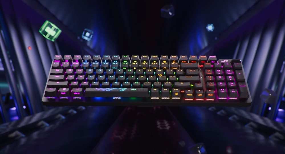 ASUS ROG Strix Scope II 96 Wireless NX Snow White - 96% RGB Mekanik Gaming Klavye - Tri-Mode 2.4GHz/BT/USB
