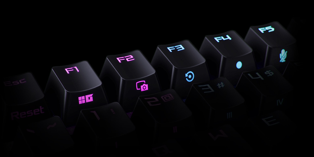 ASUS ROG Strix Scope II 96 Wireless NX Snow White - 96% RGB Mekanik Gaming Klavye - Tri-Mode 2.4GHz/BT/USB