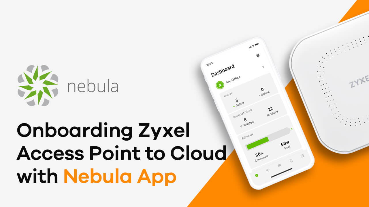 ZYXEL NWA90AX PRO WIFI6 AX3000 PoE Bulut Yönetimli Kurumsal Access Point