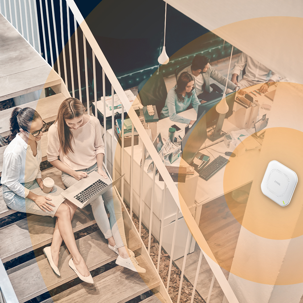 ZYXEL NWA90AX PRO WIFI6 AX3000 PoE Bulut Yönetimli Kurumsal Access Point