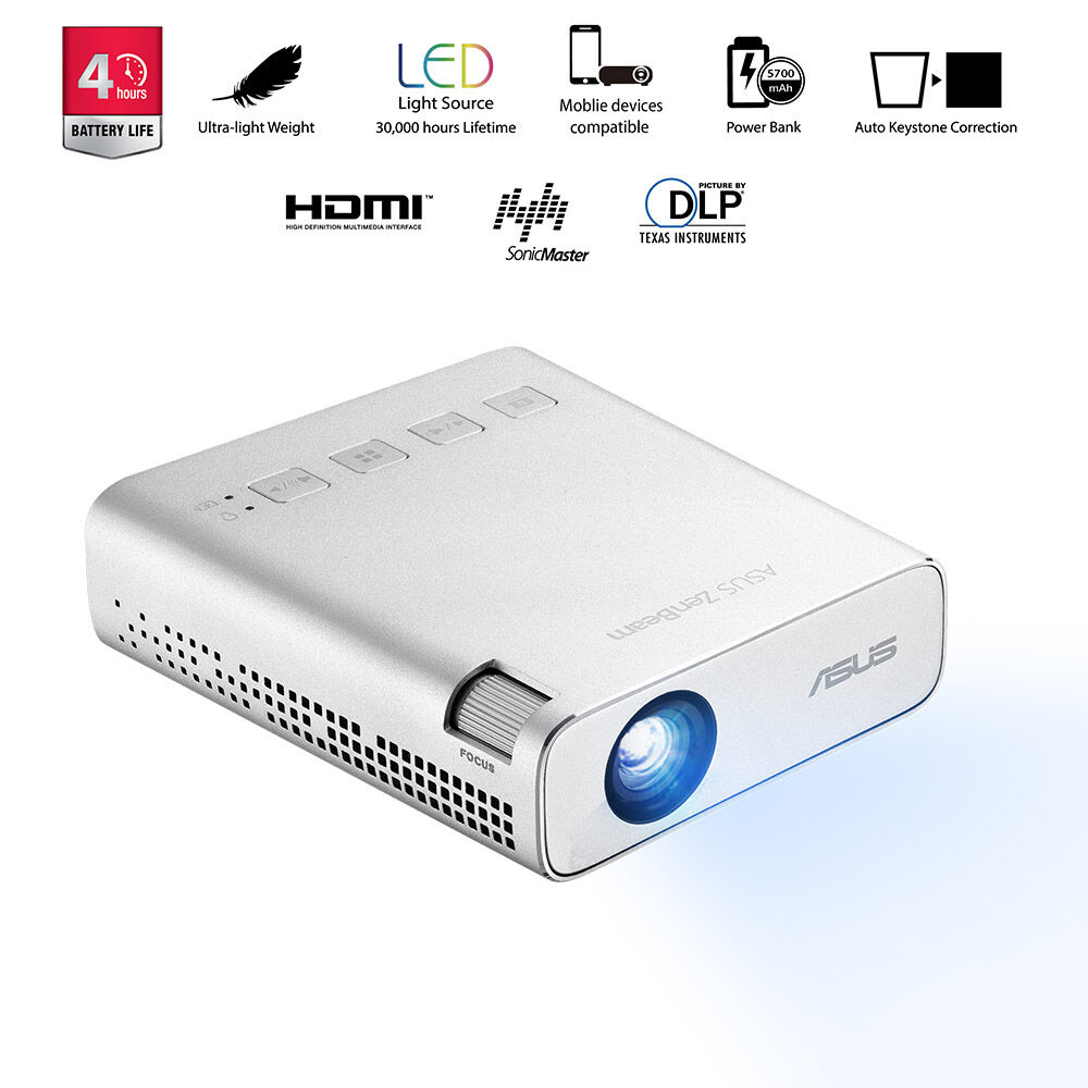 ASUS 200 Led Lümen ZenBeam E1R Taşınabilir LED Projeksiyon Cihazı