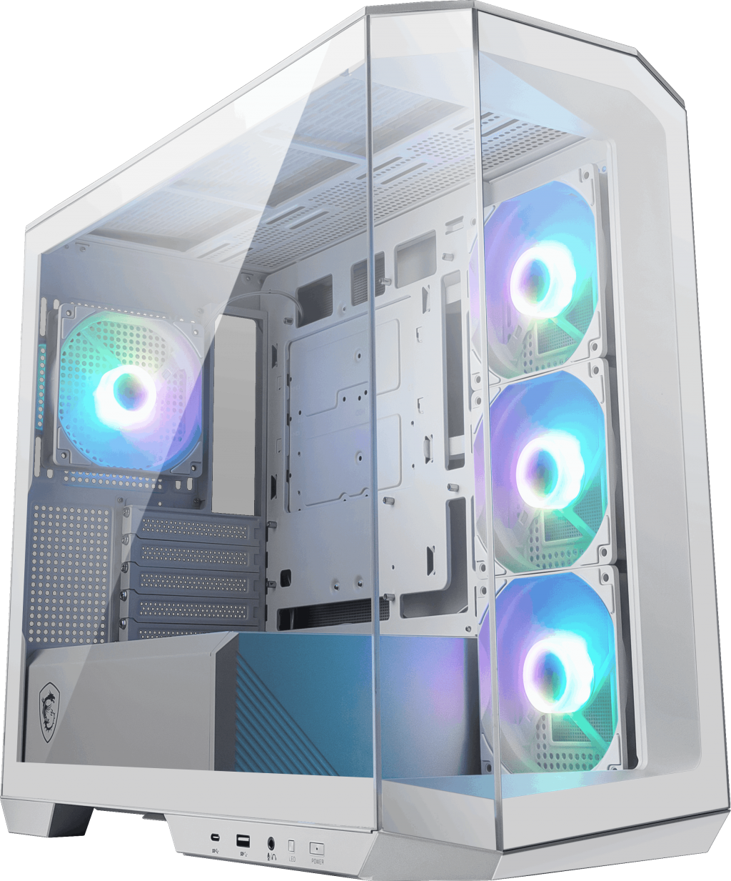MSI MAG PANO M100R PZ WHITE Gaming Mid-Tower PC Kasası Beyaz