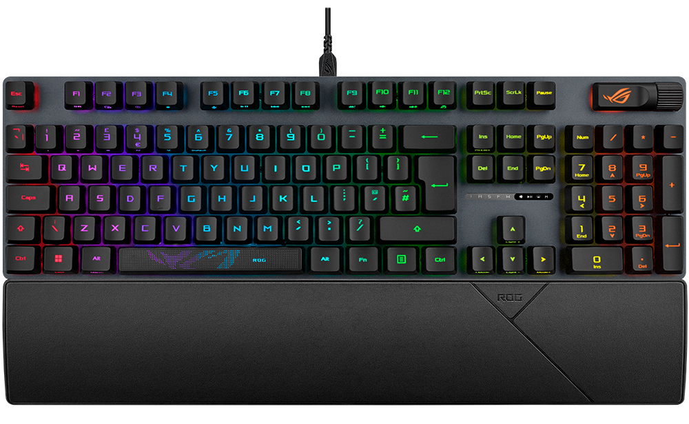 ASUS ROG Strix Scope II RX Red Switch Kablolu Türkçe RGB Mekanik Oyuncu Klavyesi / 90MP0350-BKYA00
