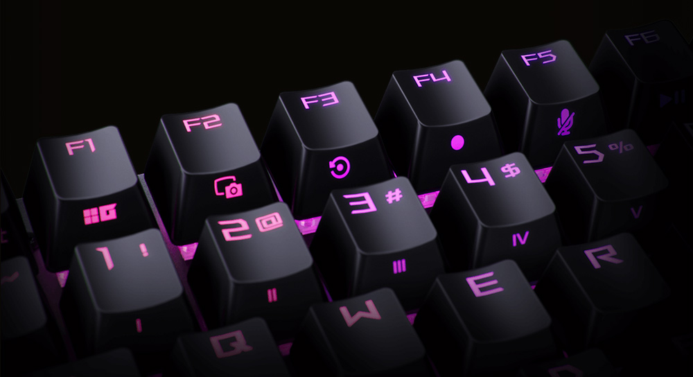 ASUS ROG Strix Scope II RX Red Switch Kablolu Türkçe RGB Mekanik Oyuncu Klavyesi / 90MP0350-BKYA00