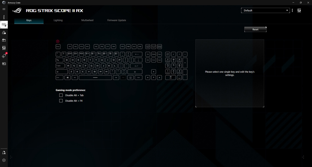 ASUS ROG Strix Scope II RX Red Switch Kablolu Türkçe RGB Mekanik Oyuncu Klavyesi / 90MP0350-BKYA00