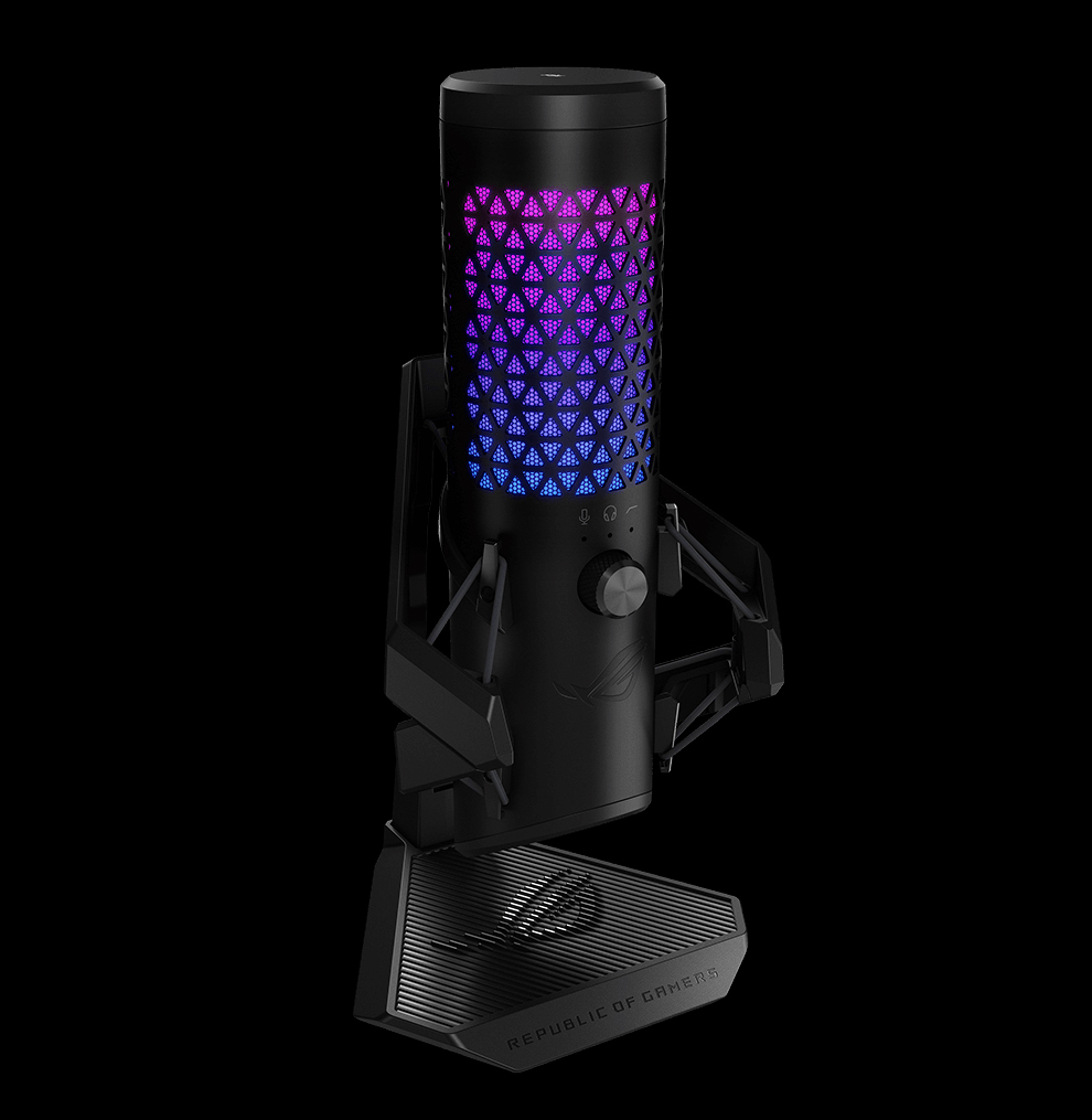 ASUS ROG Carnyx 24-Bit/192kHz RGB Profesyonel USB Oyuncu ve Yayıncı Mikrofonu / 90YH03Z0-BAUA00