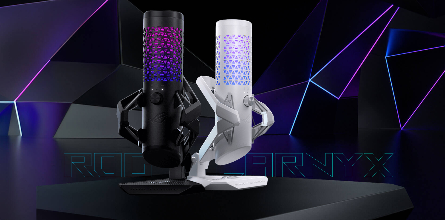 ASUS ROG Carnyx 24-Bit/192kHz RGB Profesyonel USB Oyuncu ve Yayıncı Mikrofonu / 90YH03Z0-BAUA00