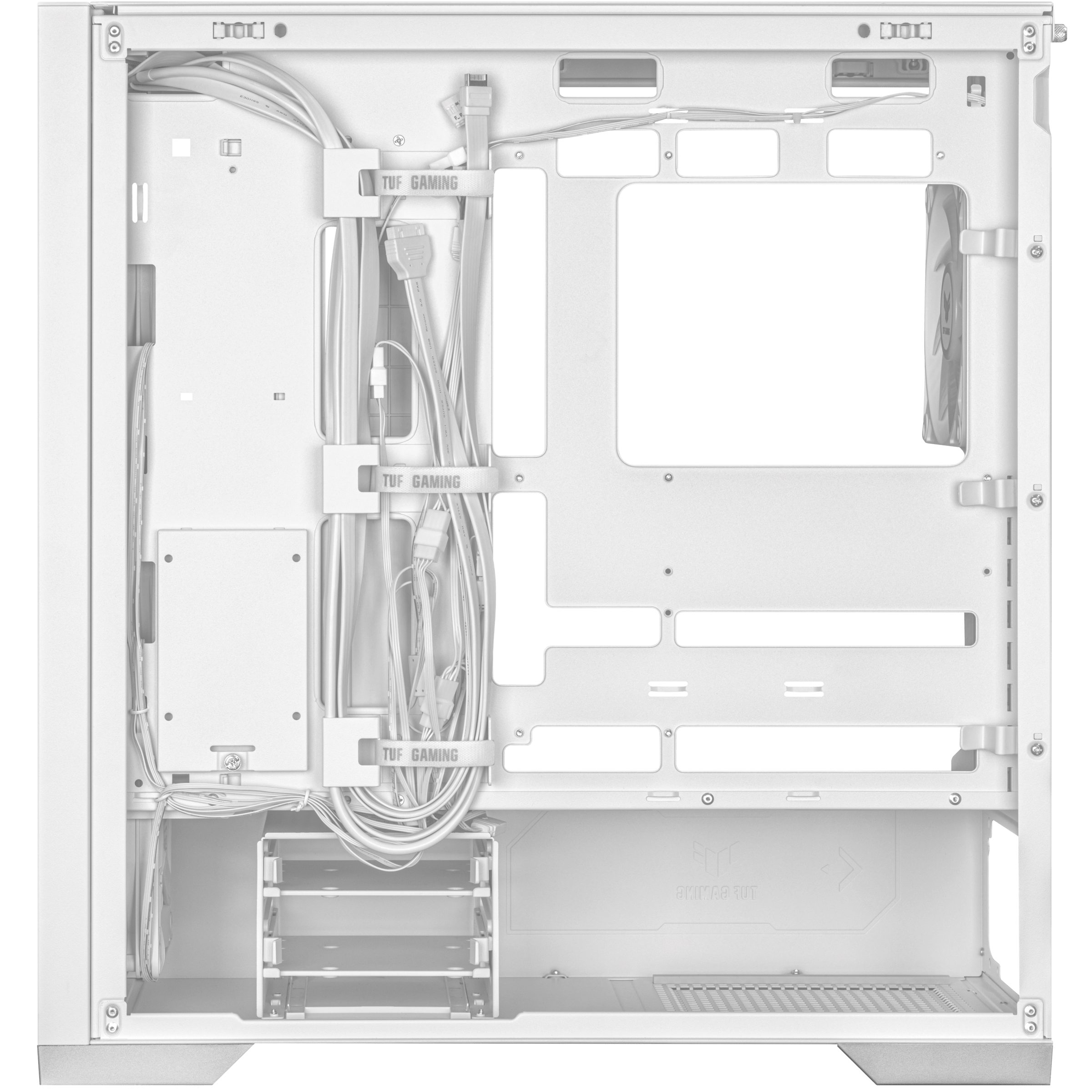 ASUS TUF GAMING GT302 TG ARGB Gaming Mid-Tower PC Kasası Beyaz / 90DC00I3-B19000