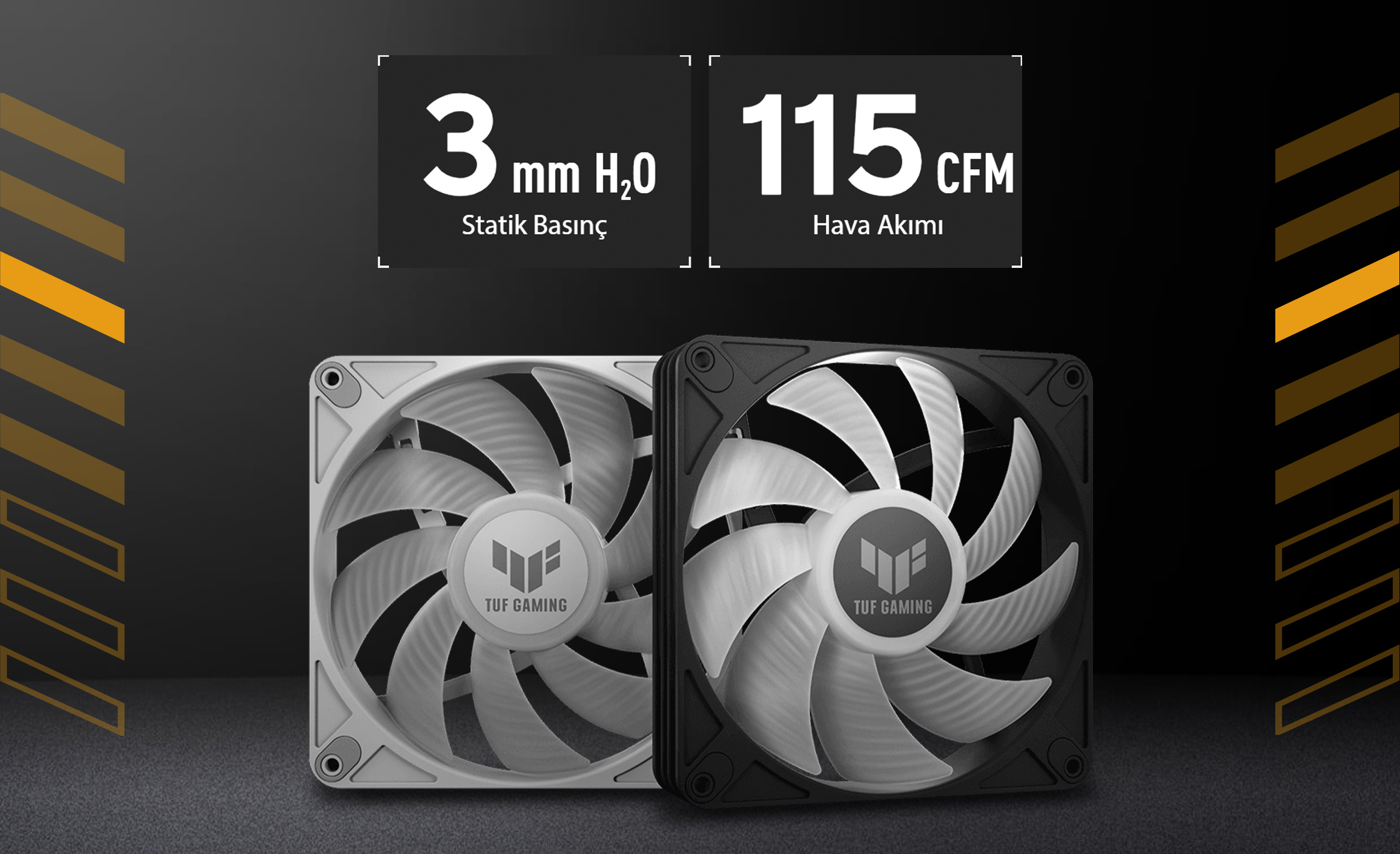 ASUS TUF GAMING GT302 TG ARGB Gaming Mid-Tower PC Kasası Beyaz / 90DC00I3-B19000