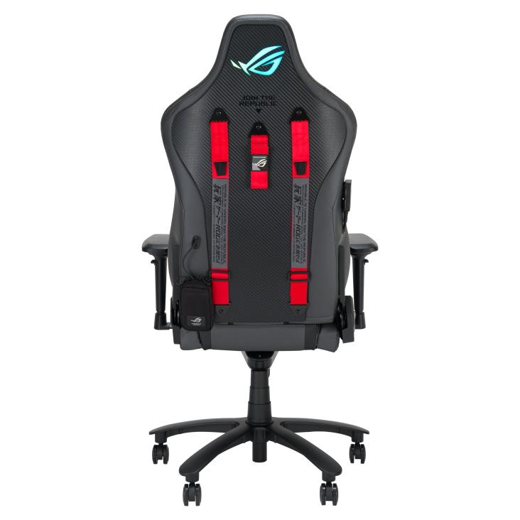 ASUS ROG Chariot X SL301W Ergonomik Kumaş Oyuncu Koltuğu (Gri) / 90GC01M0-MSG040 ikinci görünüm