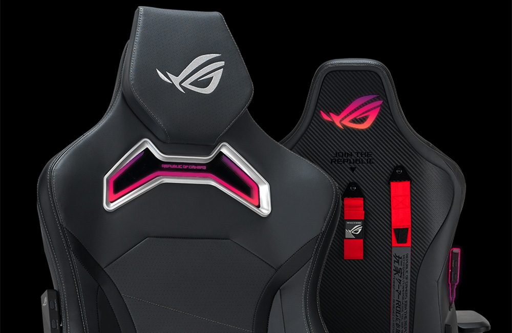 ASUS ROG Chariot X SL301W Ergonomik Kumaş Oyuncu Koltuğu (Gri) / 90GC01M0-MSG040