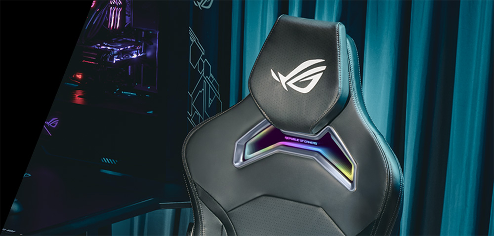 ASUS ROG Chariot X SL301W Ergonomik Kumaş Oyuncu Koltuğu (Gri) / 90GC01M0-MSG040