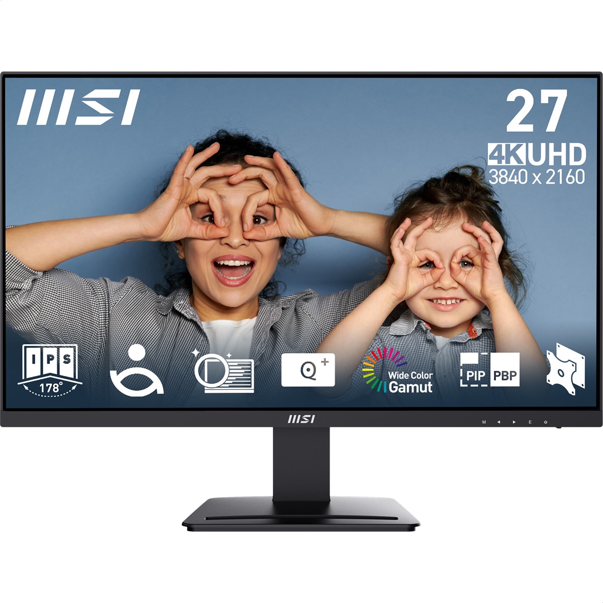 MSI 27" IPS PRO MP273U 4MS 60HZ HDMI-DP Kurumsal Monitör 3840x2160