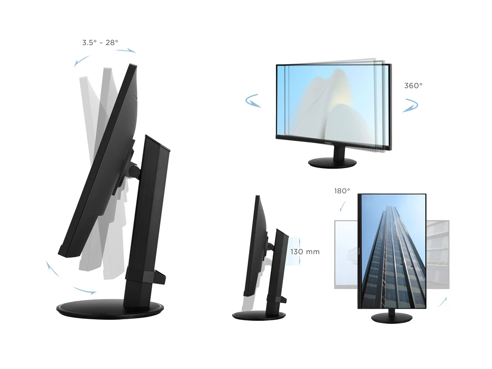 VIEWSONIC 27" IPS VG2708-4K 4MS 60HZ HDMI-DP Pivot Kurumsal Monitör 3840x2160