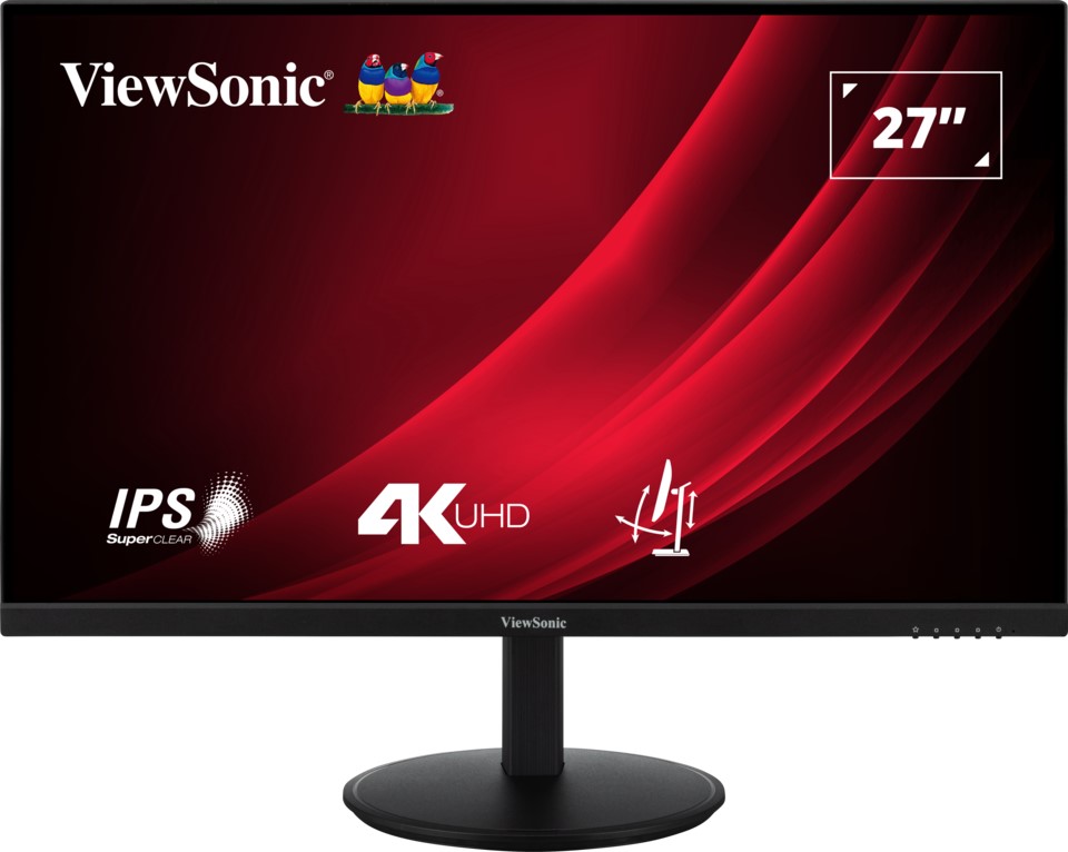 VIEWSONIC 27" IPS VG2708-4K 4MS 60HZ HDMI-DP Pivot Kurumsal Monitör 3840x2160 ikinci görünüm