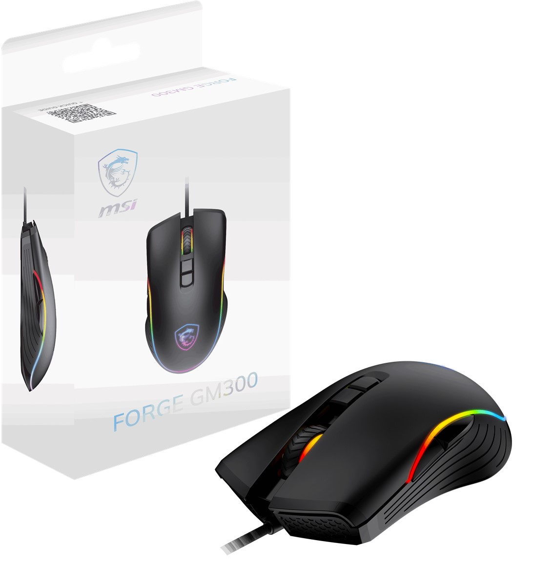 MSI GG FORGE GM300 7200dpi RGB Gaming Mouse ikinci görünüm