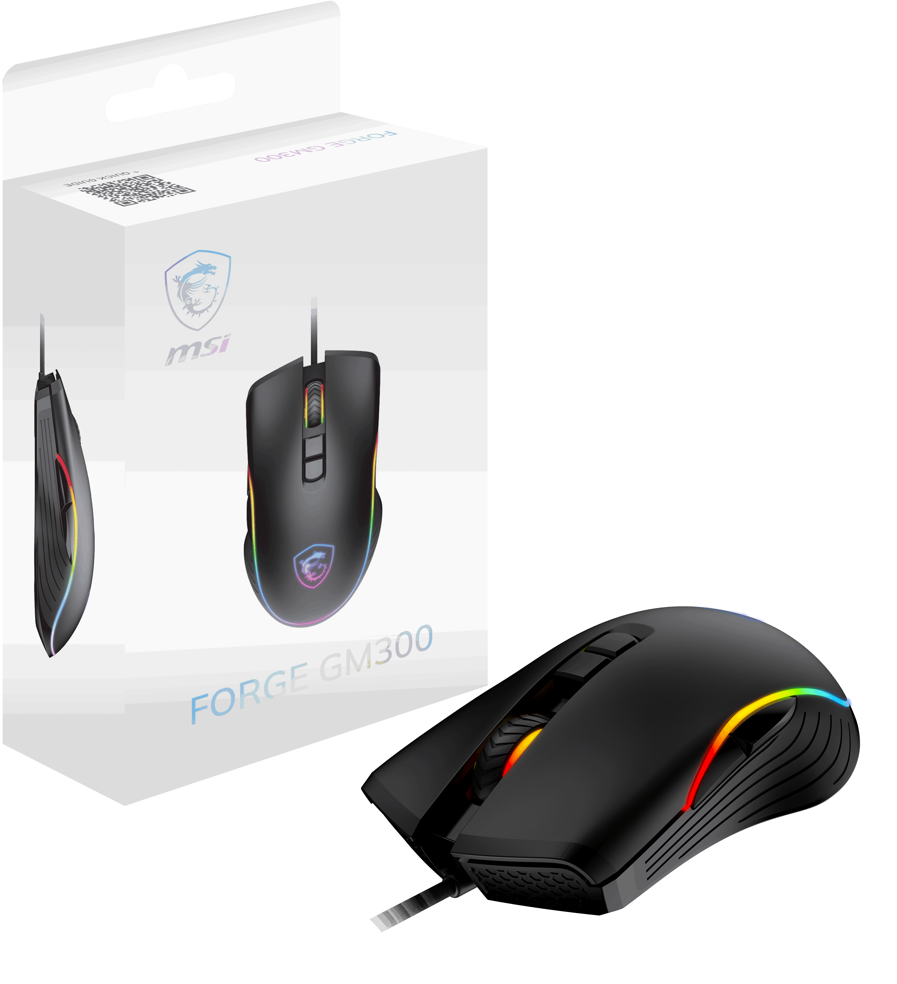 MSI GG FORGE GM300 7200dpi RGB Gaming Mouse