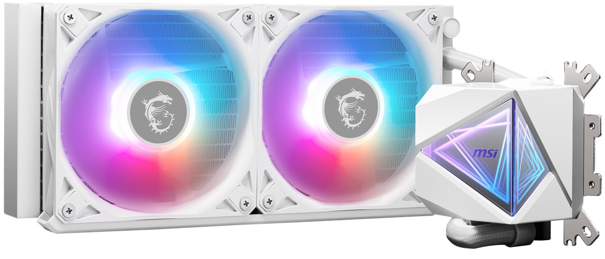 MSI 240mm MAG CORELIQUID I240 WHITE ARGB AM5-1851p Sıvı Soğutmalı İşlemci Fanı Beyaz