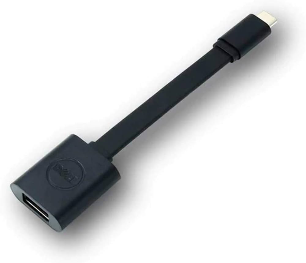 DELL 470-ABNE USB-C - USB-A 3.0 Dönüştürücü Adaptör (Siyah)