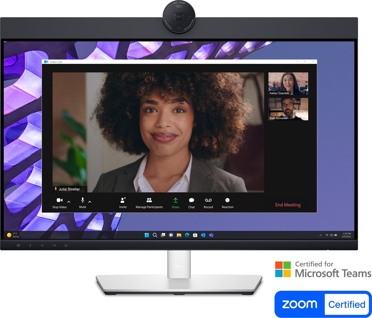 DELL 23.8" IPS Pro 24 Plus P2424HEB 5MS 60HZ HDMI-DP RJ45 Web Kameralı Video Konferans Monitör 1920x1080