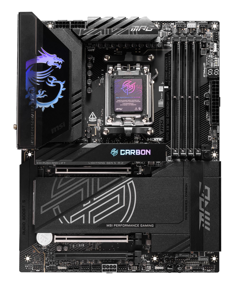MSI MPG X870E CARBON WIFI7 DDR5 HDMI-DP TYPEC PCIE 5.0 AM5 ATX