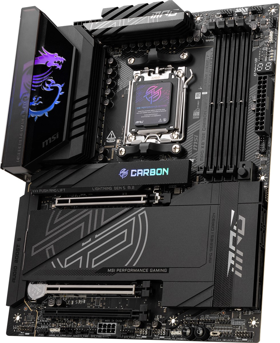 MSI MPG X870E CARBON WIFI7 DDR5 HDMI-DP TYPEC PCIE 5.0 AM5 ATX