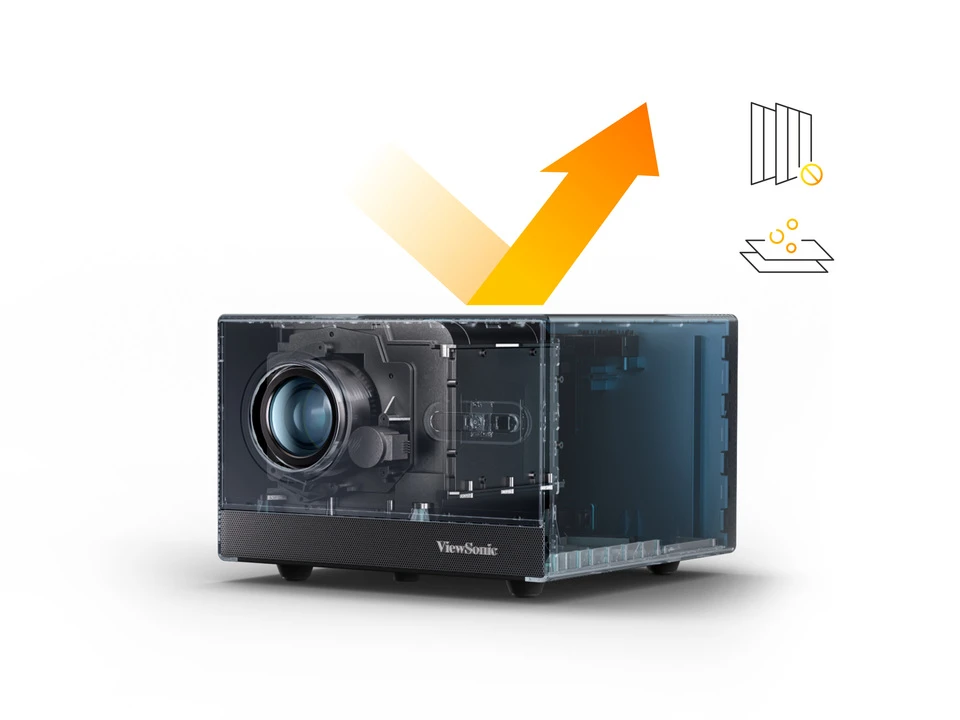 VIEWSONIC 630ansilümen LX60HD 1080p Dahili Google TV Akıllı LED Projeksiyon Cihazı