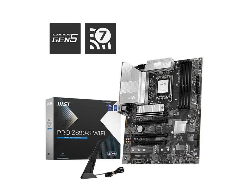 MSI PRO Z890-S WIFI6E DDR5 HDMI-DP TYPEC PCIE 5.0 1851p ATX