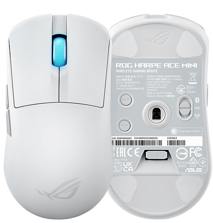 ASUS ROG Harpe Ace Mini 42000 DPI 49g Kablosuz Beyaz Oyuncu Mouse /  90MP03Z0-BMUA10
