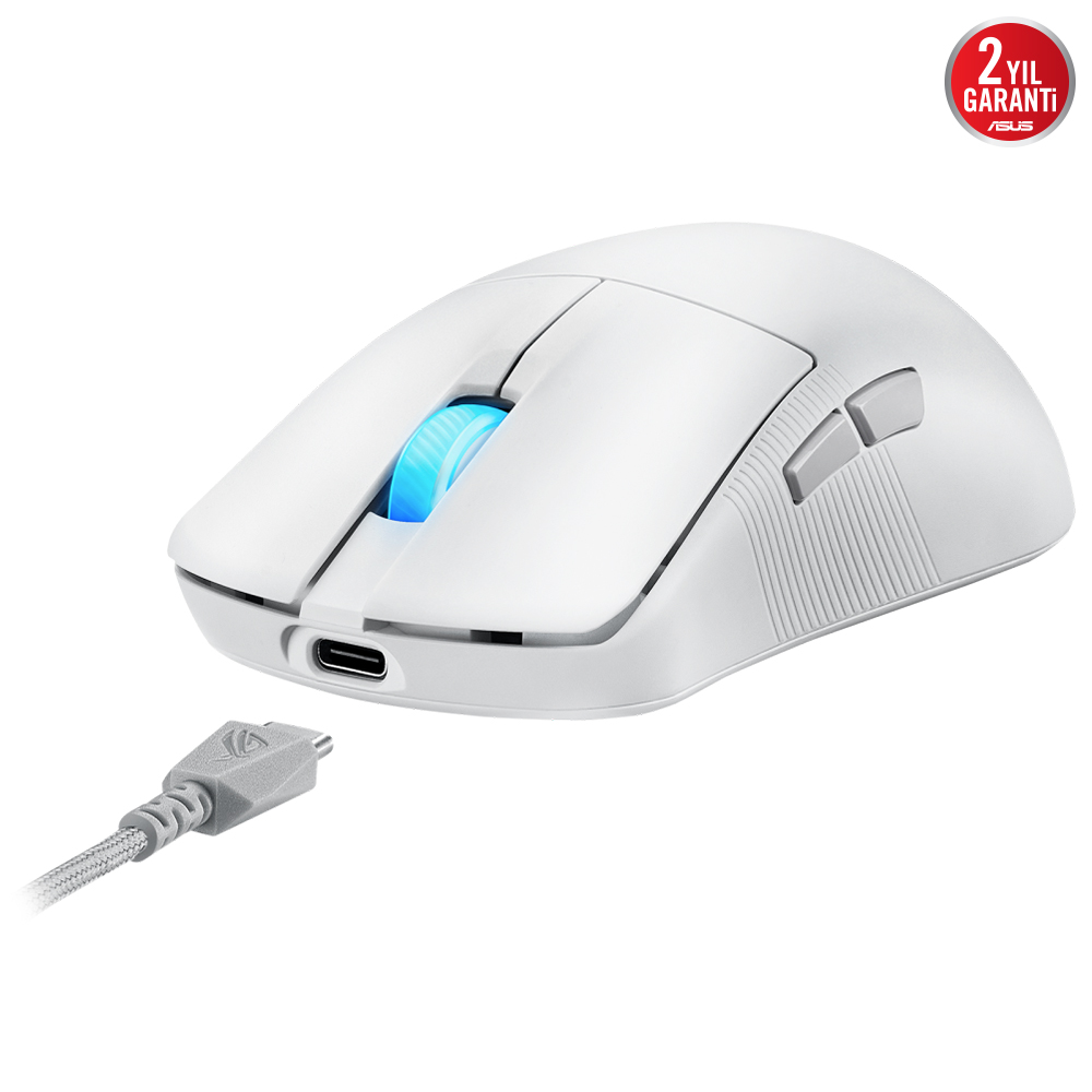 ASUS ROG Harpe Ace Mini 42000 DPI 49g Kablosuz Beyaz Oyuncu Mouse /  90MP03Z0-BMUA10