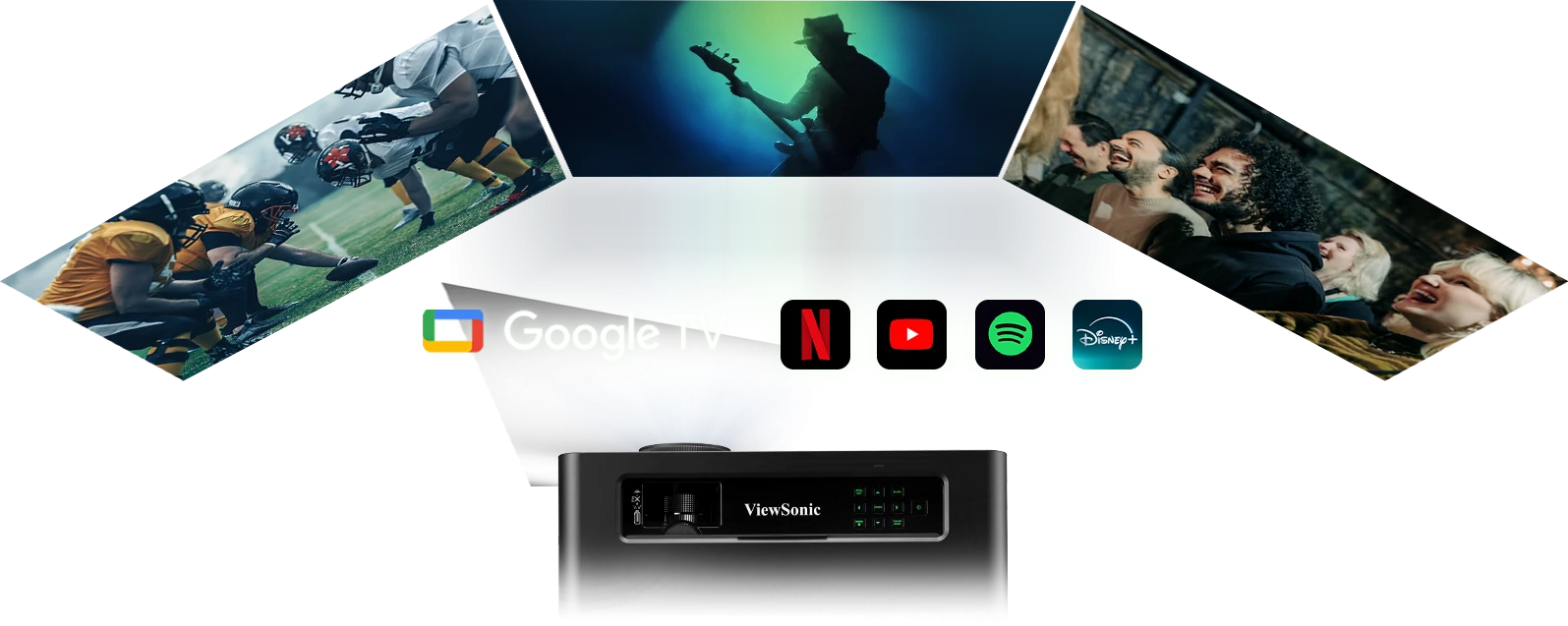 VIEWSONIC 3300lümen X2-4K Pro 4K UHD Kısa Mesafe Akıllı LED Projeksiyon Cihazı