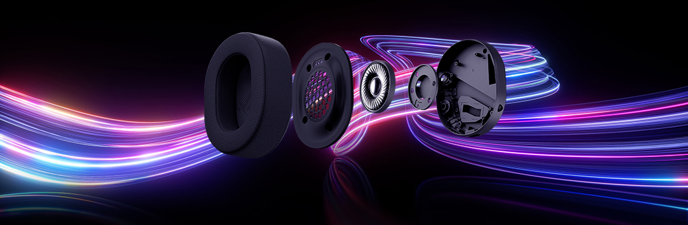 ASUS ROG Pelta Siyah Hafif  (2.4GHz / Bluetooth / USB-C) ARGB Kablosuz Oyuncu Kulaklığı / 90YH0410-BHUA00
