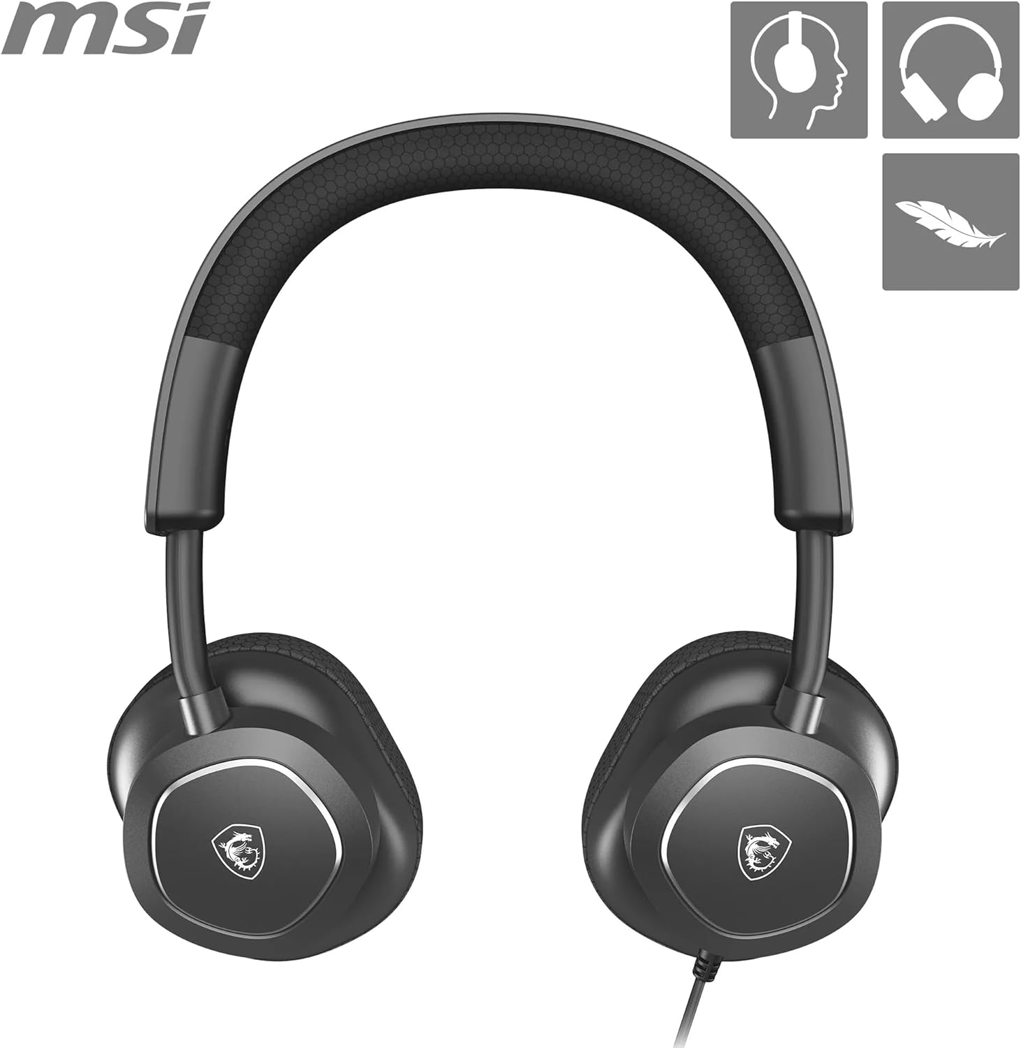 MSI GG Maestro 300 USB-C 7.1 Sanal Çevresel Ses Siyah Oyuncu Kulaklığı