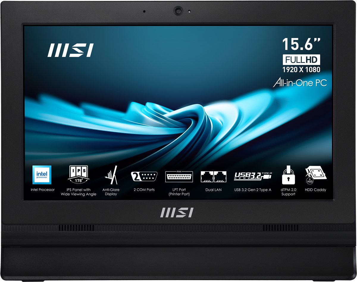 MSI AIO 15.6" Dokunmatik CELERON N100-4GB DDR4 RAM-256GB SSD-FDOS / PRO AP162T ADL-017XEU ikinci görünüm