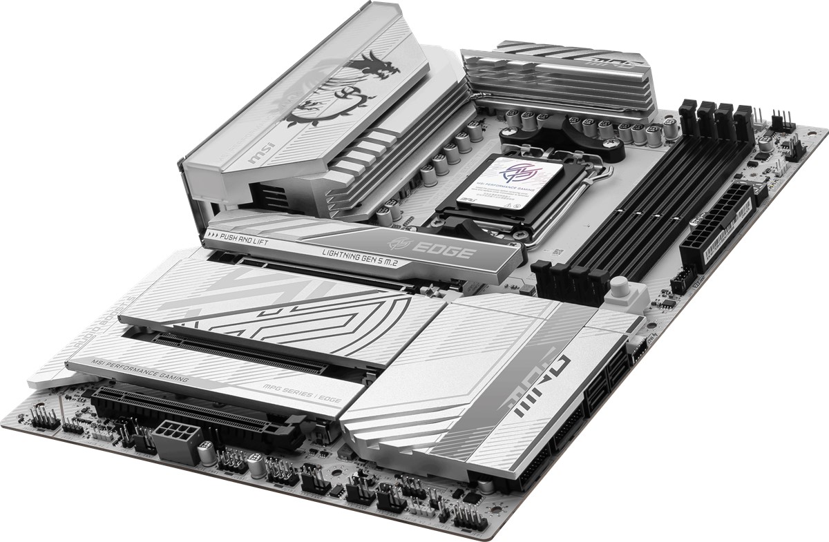 MSI MPG X870E EDGE TI WIFI7 DDR5 HDMI-DP TYPEC PCIE 5.0 AM5 ATX BEYAZ