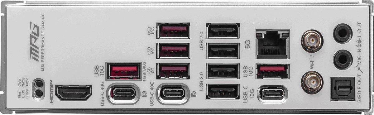 MSI MPG X870E EDGE TI WIFI7 DDR5 HDMI-DP TYPEC PCIE 5.0 AM5 ATX BEYAZ